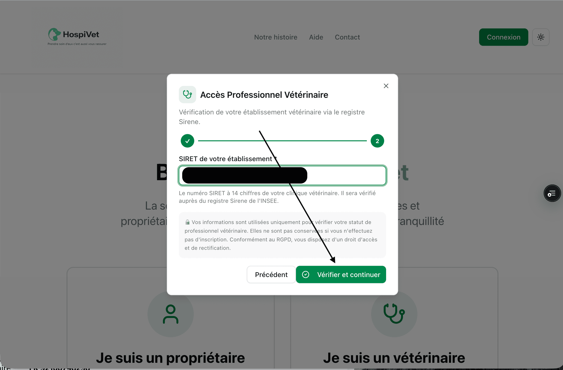 Étape 3 : Choix du type de compte